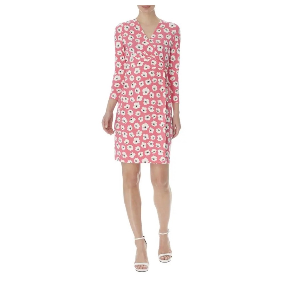 Anne Klein Signature Print Wrap Dress